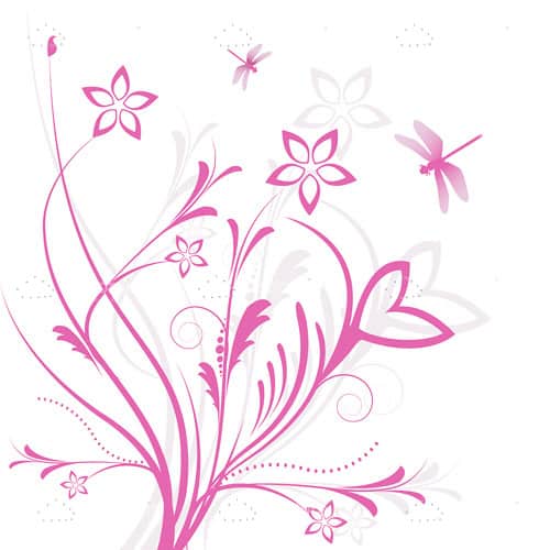 Pink Floral Background